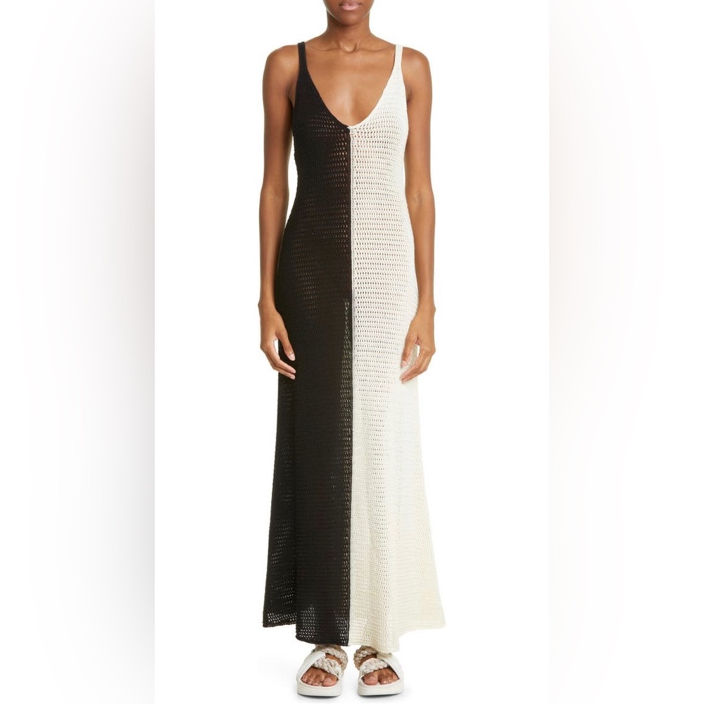 Zimmerman Clover Colorblock Crochet Maxi Dress